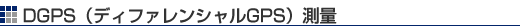 DGPS(ディファレンシャルGPS)測量
